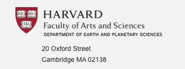 Harvard Department of Earth and Planetary Sciences
